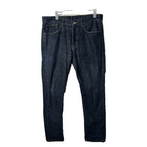 H&M Straight Regular Waist 35" x 29" 175/84A 11" Mid-Rise Dark Wash Men Pockets